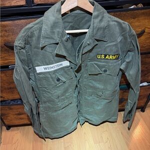 Vintage Military Green Jacket